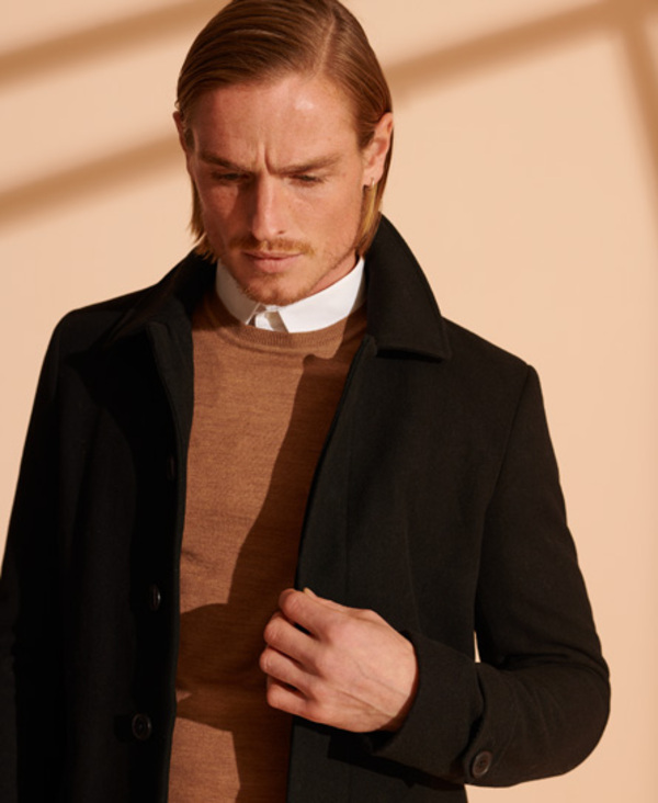  Superdry Foundation Wool Car Coat 
