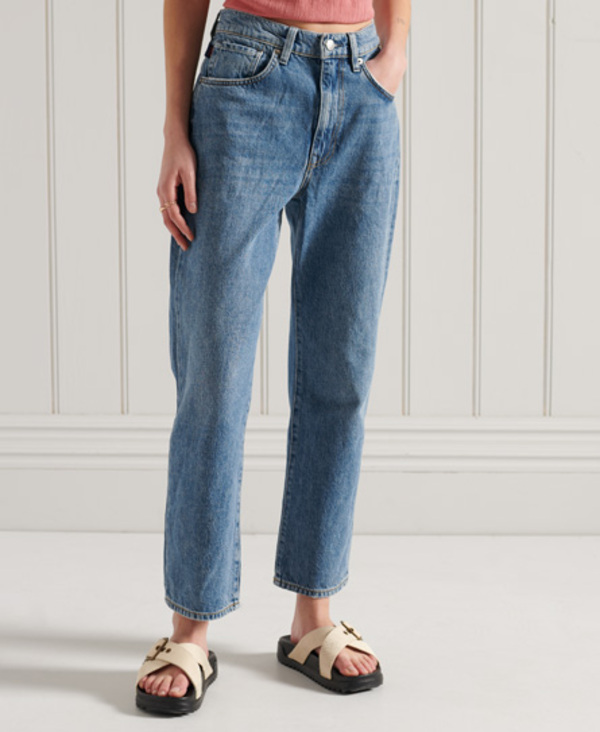  Superdry High Rise Straight Jeans 