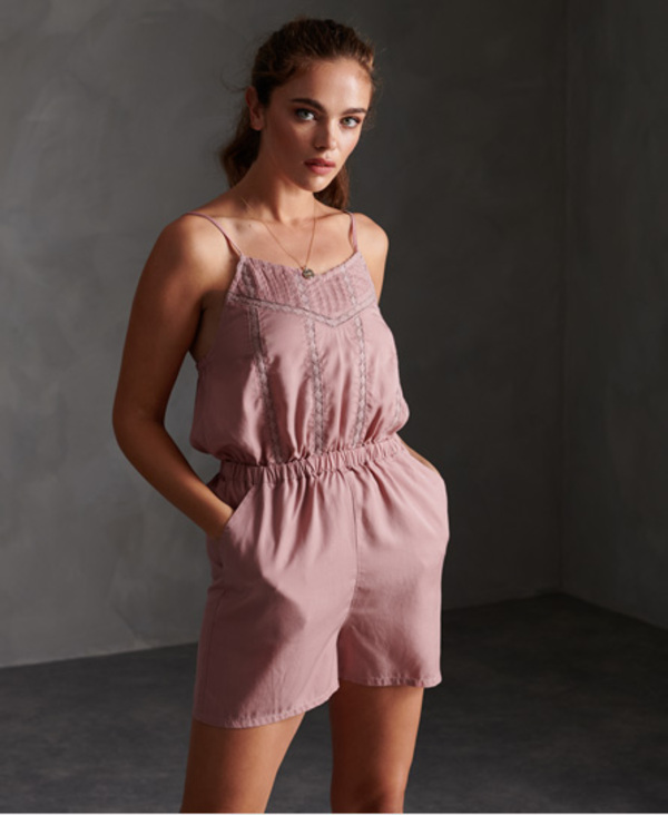  Superdry Isabel Lace Cami Playsuit 