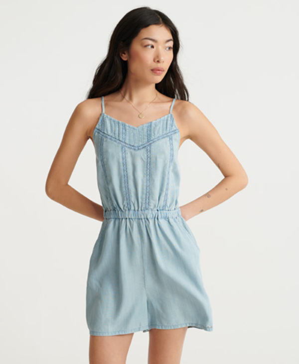  Superdry Isabel Lace Cami Playsuit 