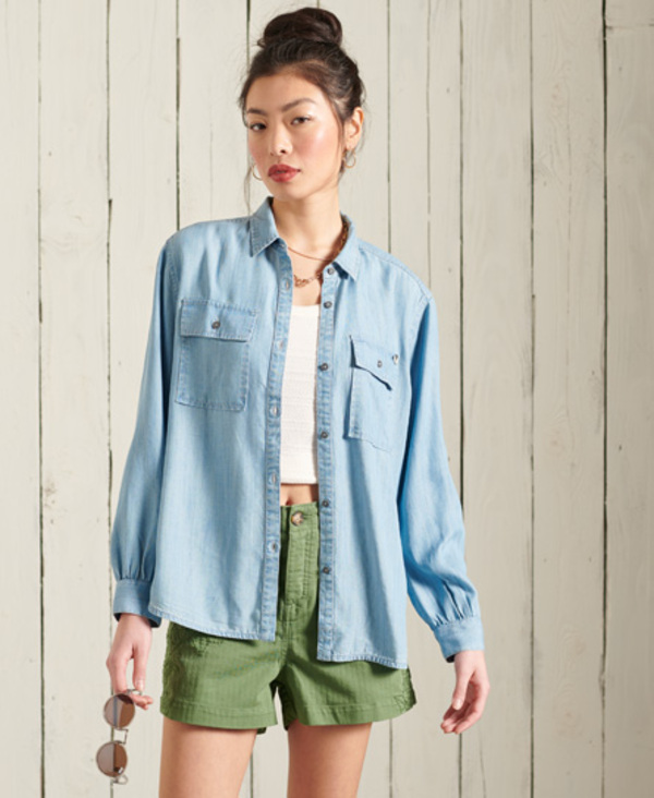  Superdry Long Sleeved Textured Shirt 