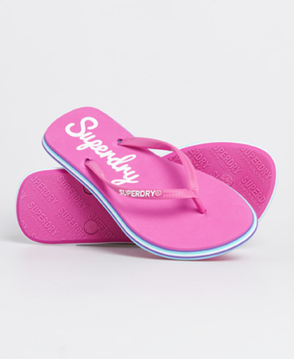  Superdry Neon Rainbow Sleek Flip Flop 