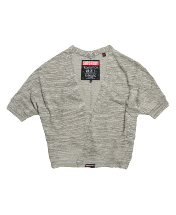  Superdry Nevada Springs Slub Grey Cardigan 