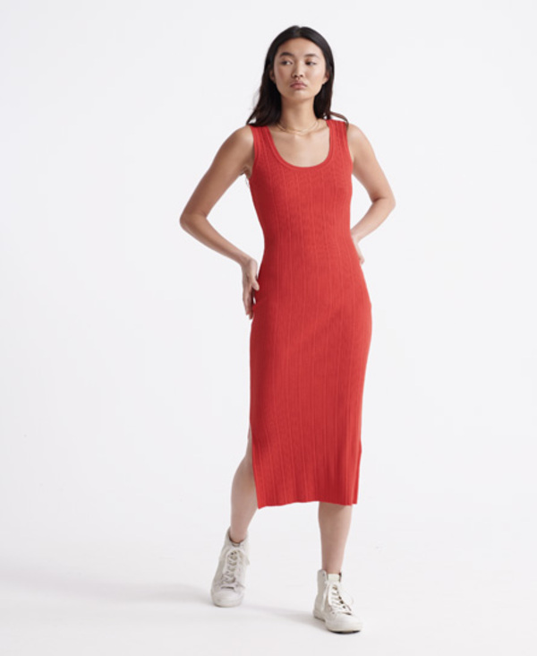  Superdry Sahara Knit Midi Split Dress 