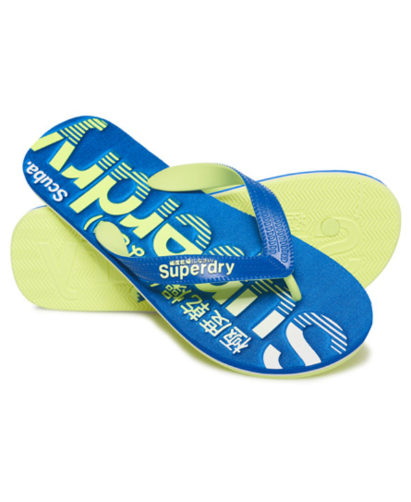  Superdry Scuba Logo Faded Flip Flops 