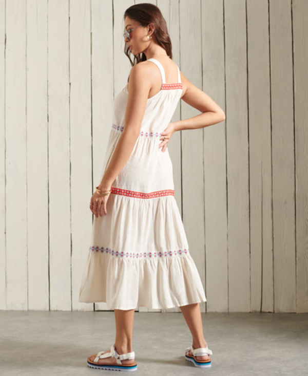  Superdry Sleeveless Embroidered Dress 