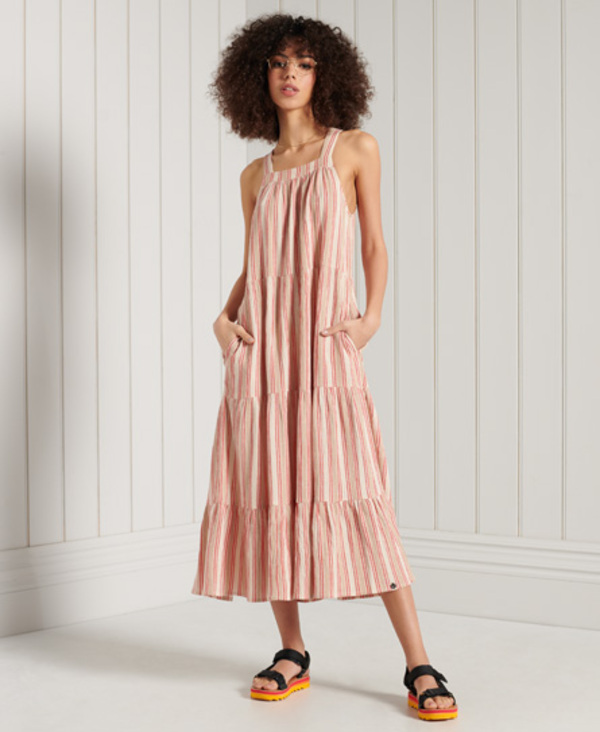  Superdry Sleeveless Embroidered Dress 