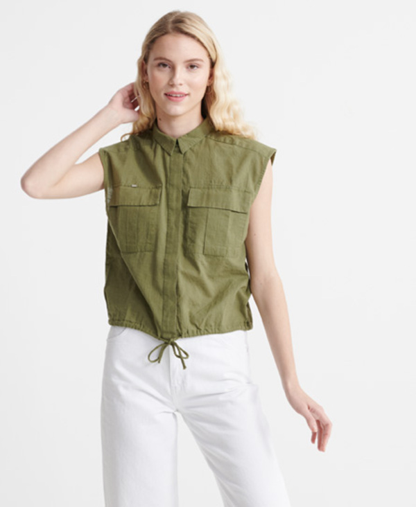  Superdry Sleeveless Military Shirt 