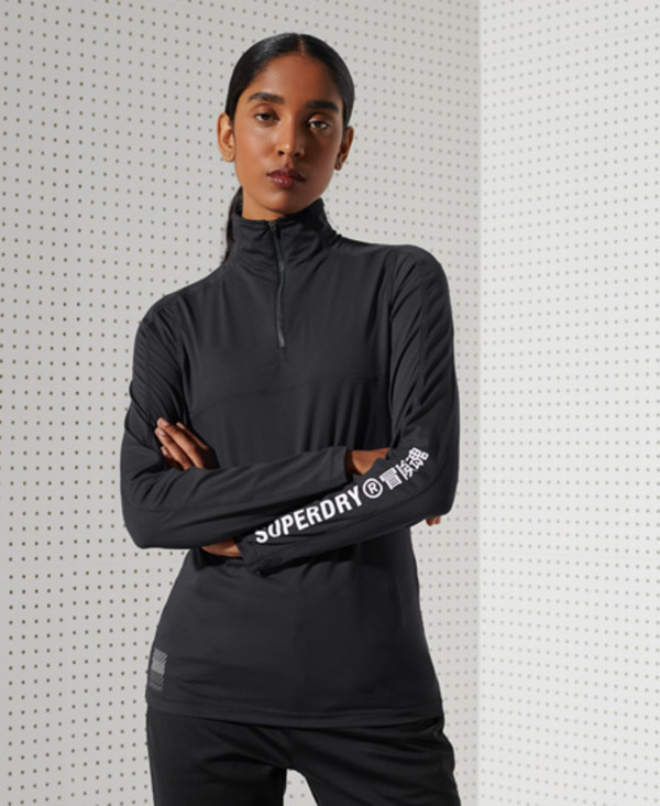  Sport Carbon Half Zip Baselayer Top 
