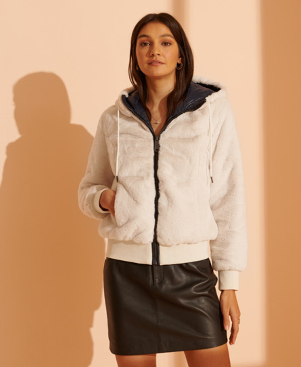  Superdry Storm Premium Faux Fur Jacket 