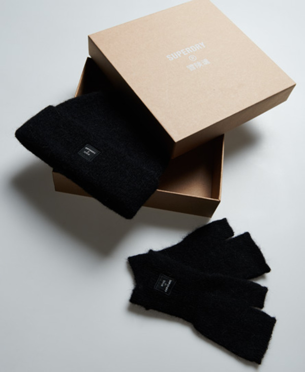  Superdry Super Lux Beanie & Glove Gift Set 