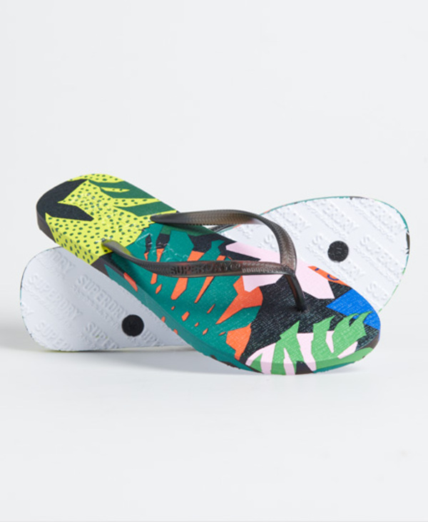  Superdry Super Sleek All Over Print Flip Flops 