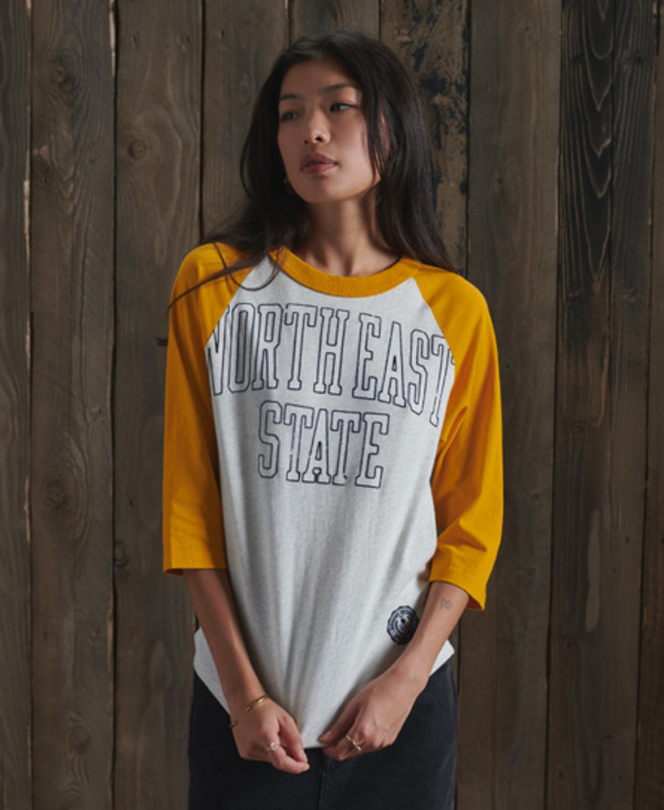  Superdry Team Varsity Baseball Top 