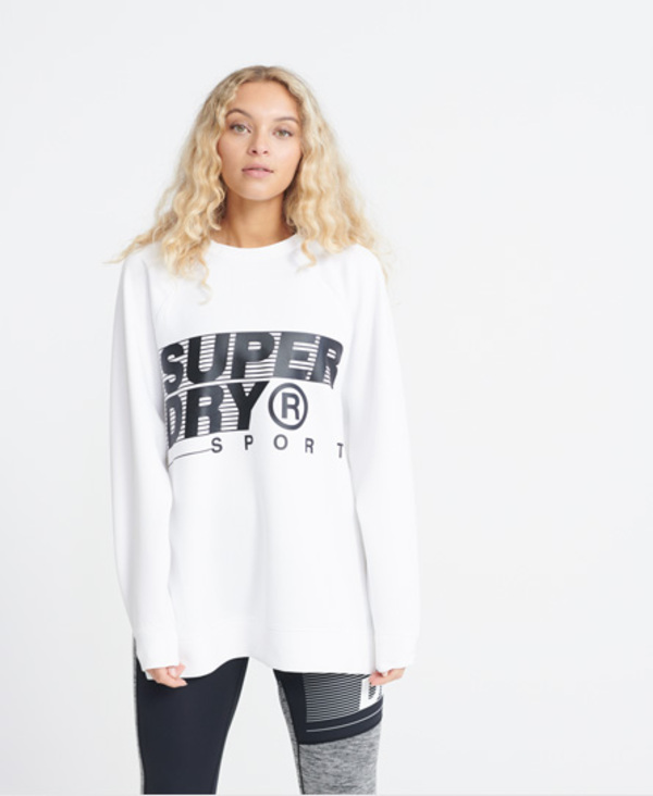  Superdry Training Graphic Oversized Crew Sweatshirt 