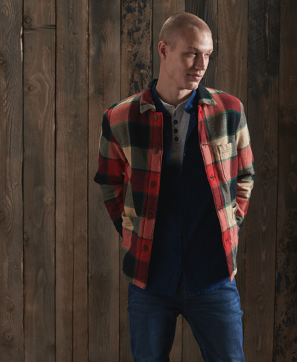  Superdry Utility Check Over Shirt 