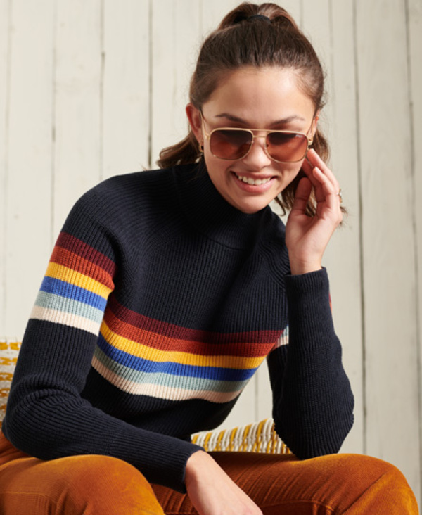  Superdry Whitaker Stripe Crew Jumper 