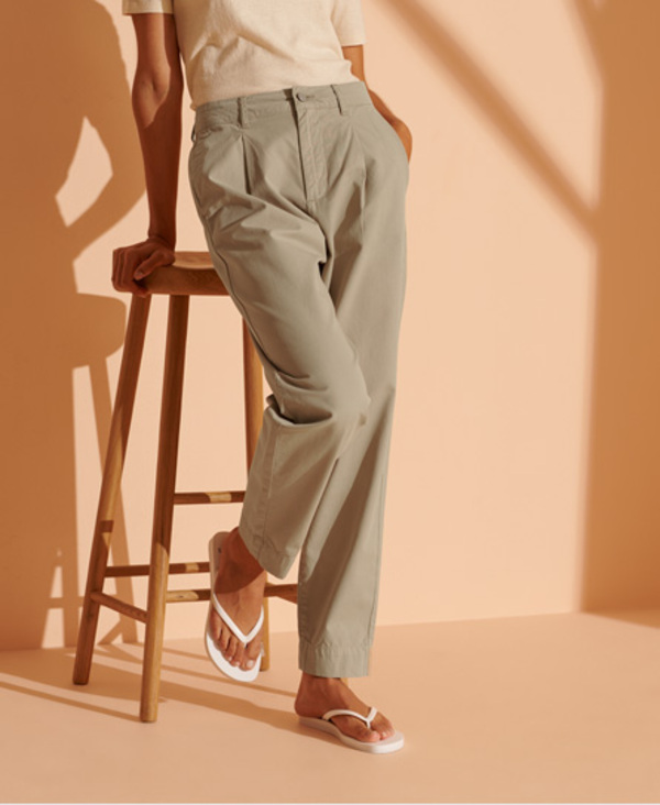  Superdry Wide Taper Pleated Trousers 