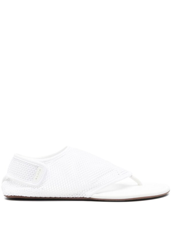  Alaïa Alaïa Fishnet Thong Sandals 