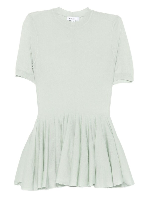  Alaïa Alaïa Wool Peplum Top 