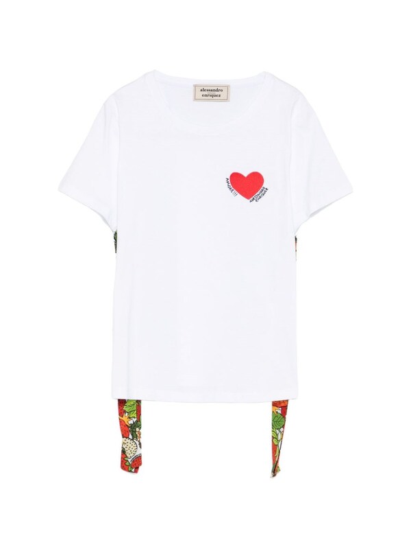  Alessandro Enriquez Alessandro Enriquez Cuore Cotton T-shirt 