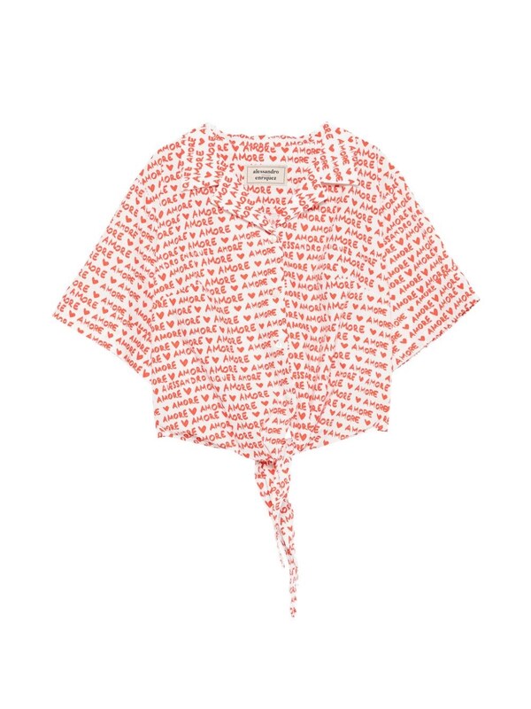  Alessandro Enriquez Alessandro Enriquez Printed Cotton Shirt 