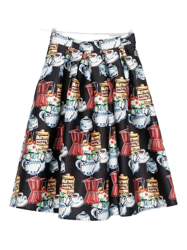  Alessandro Enriquez Alessandro Enriquez Printed Midi Skirt 