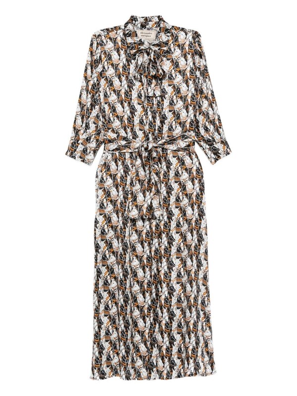  Alessandro Enriquez Alessandro Enriquez Printed Shirtdress 