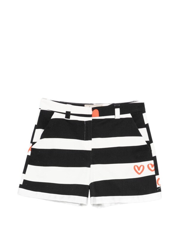  Alessandro Enriquez Alessandro Enriquez Striped Cotton Shorts 