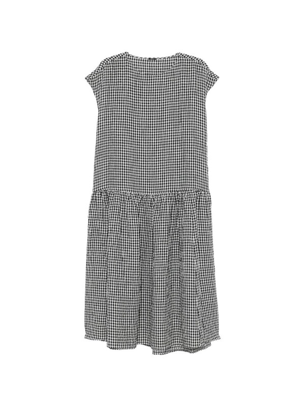  Apuntob Apuntob Checked Cotton Midi Dress 