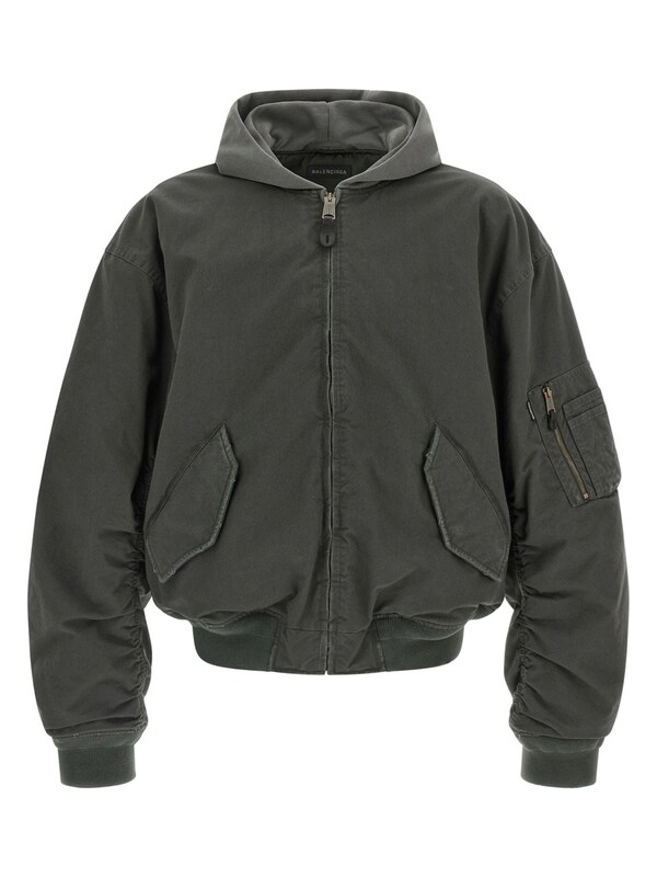  Balenciaga Balenciaga Cotton And Nylon Blend Bomber Jacket 
