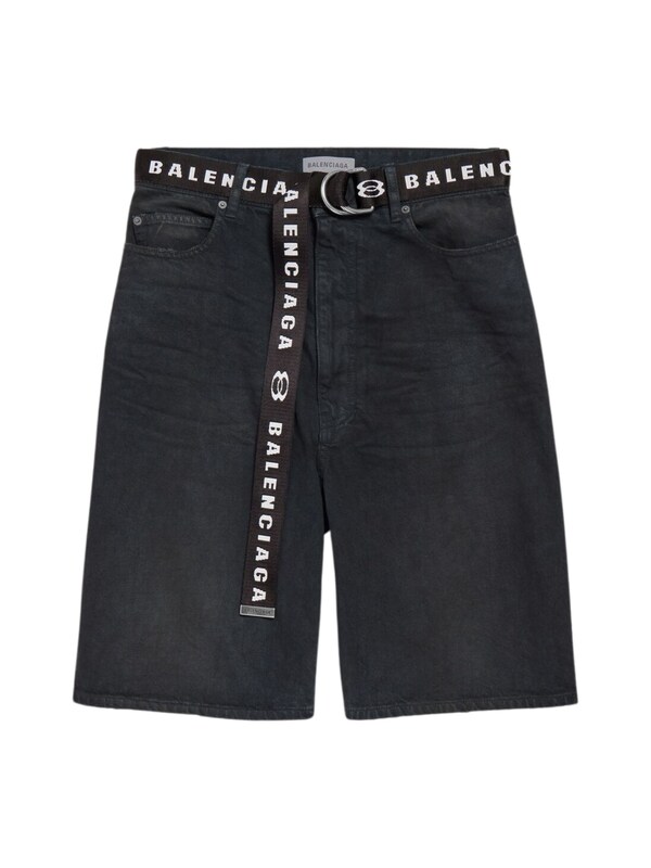  Balenciaga Balenciaga Denim Bermuda Shorts 