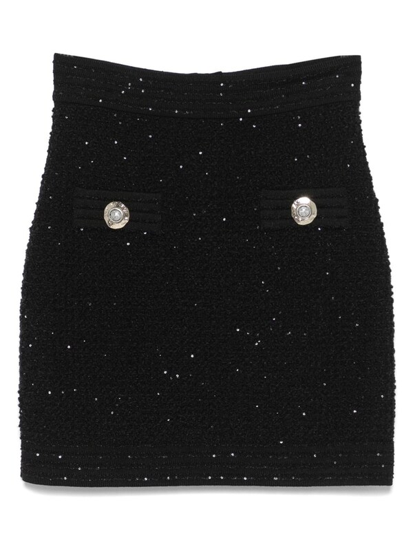  Balmain Balmain Tweed Mini Skirt 
