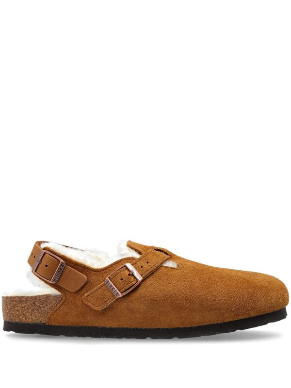 Birkenstock Birkenstock Tokio Shearling Suede Slippers 