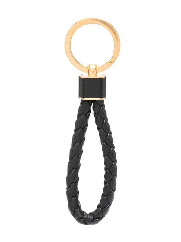  Bottega Veneta Bottega Veneta Intreccio Leather Keyring 