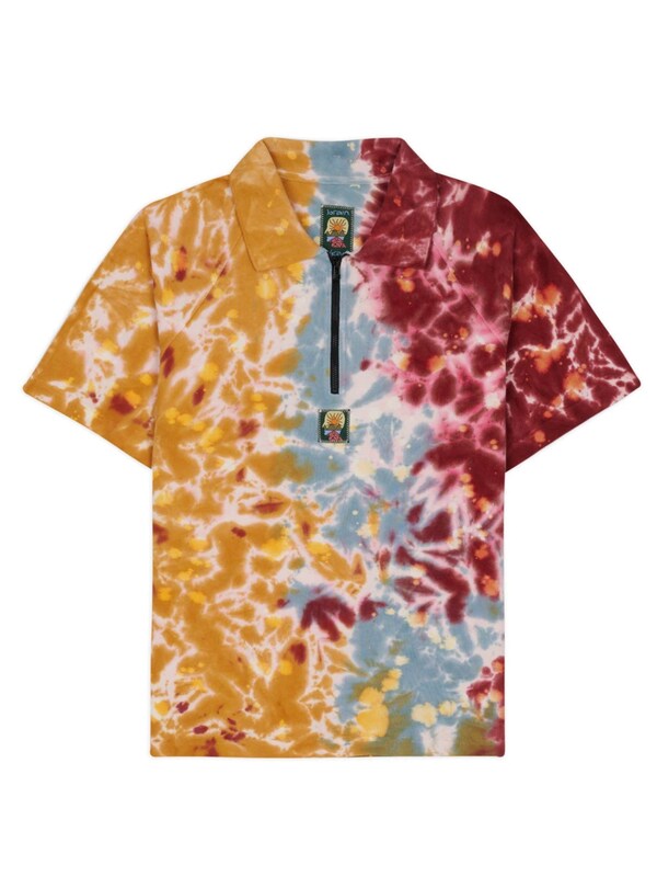  Brain Dead Brain Dead Dyed Short Sleeve Boxed Pique Polo 