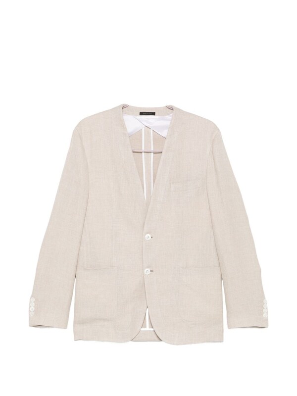  Brioni Brioni Linen And Silk Blend Jardigan 