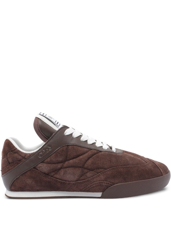  Chloé Chloé Chloè Kick Suede Leather Sneakers 