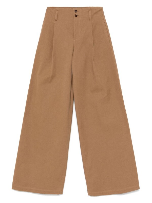  Chloé Chloé Cotton Wide-leg Trousers 