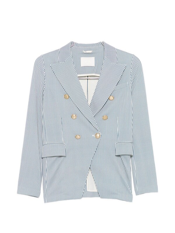  Circolo 1901 Circolo 1901 Striped Double-breasted Jacket 