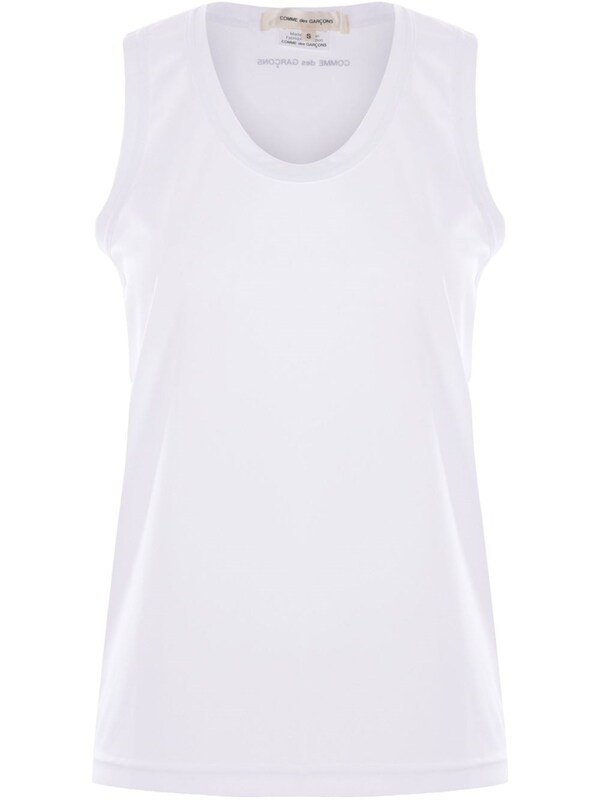  Comme Des Garçons Comme Des Garçons Logo Jersey Tank Top 