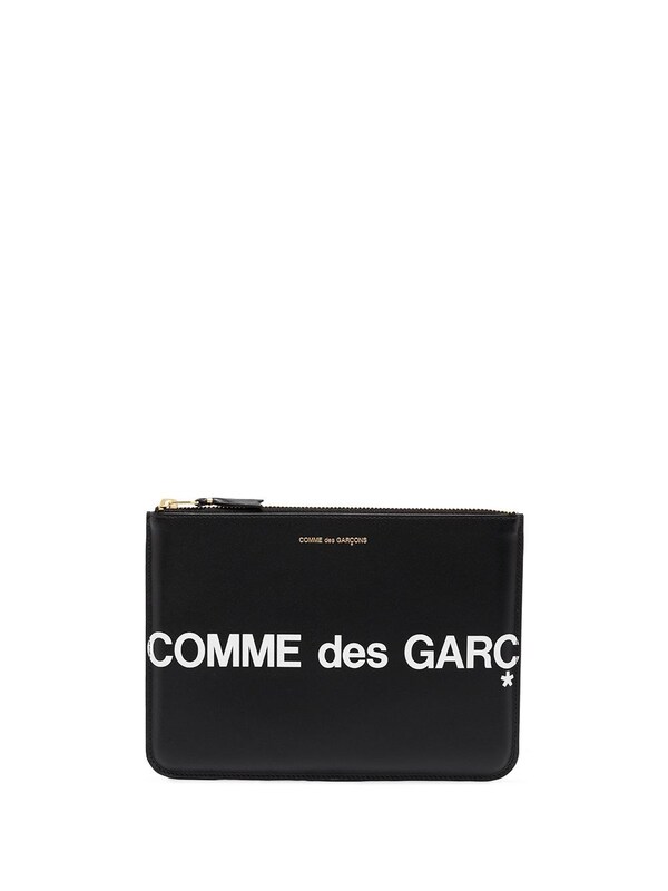  Comme Des Garçons Comme Des Garçons Logo Leather Pouch 