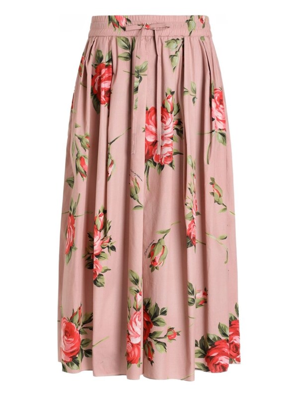  Dolce & Gabbana Dolce & Gabbana Roses Bouquet Long Skirt 