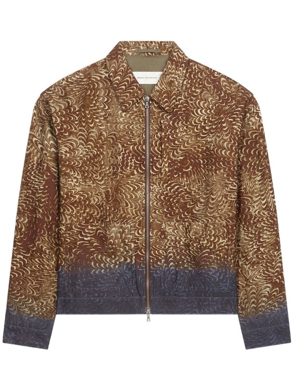  Dries Van Noten Dries Van Noten Bomber Jacket With Print 