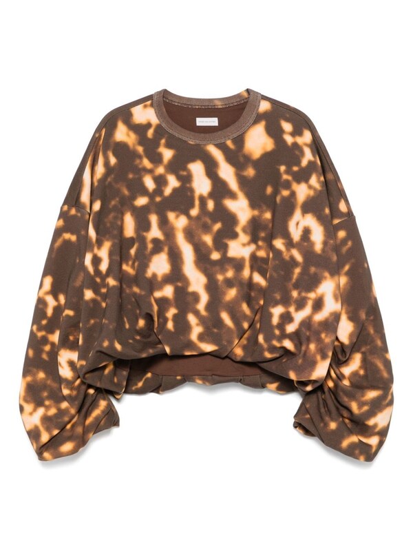  Dries Van Noten Dries Van Noten Hannet Printed Cotton Sweatshirt 