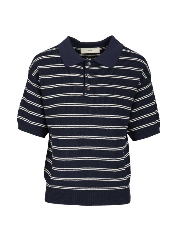  Dunst Dunst Cotton Blend Striped Polo Shirt 