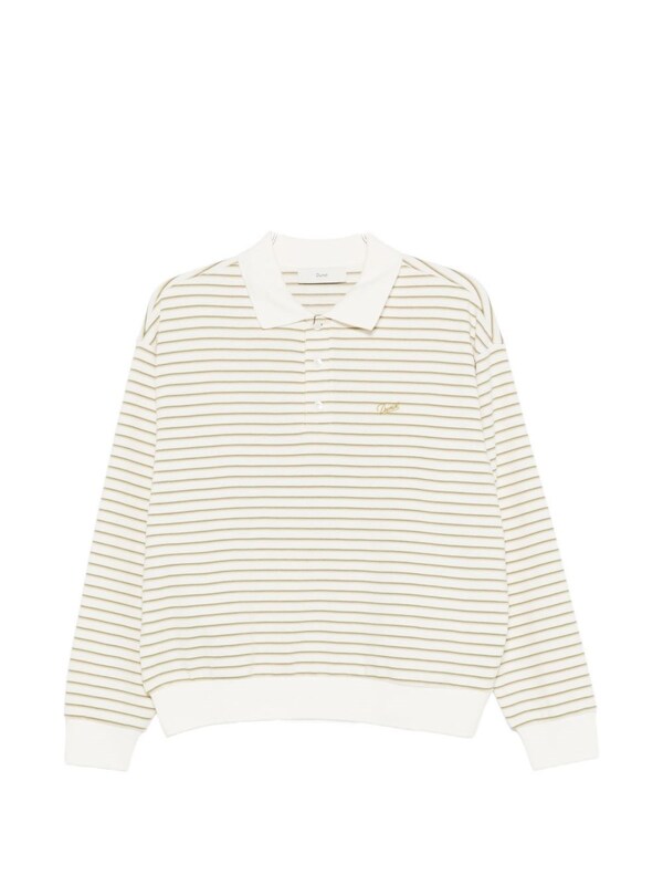  Dunst Dunst Striped Cotton Polo Shirt 