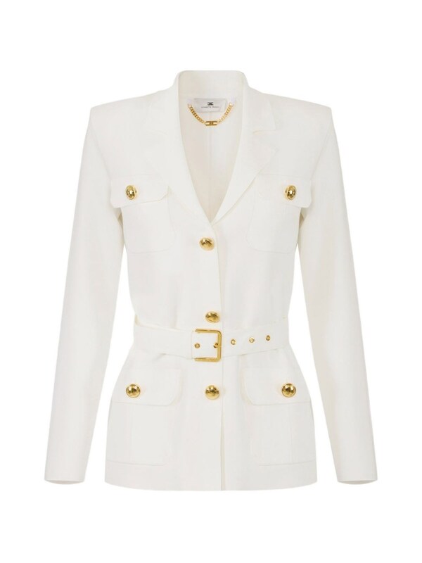  Elisabetta Franchi Elisabetta Franchi Belted Single-breasted Jacket 