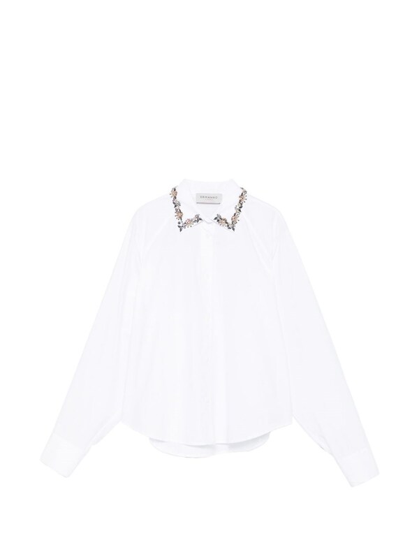  Ermanno Ermanno Embroidered Cotton Shirt 