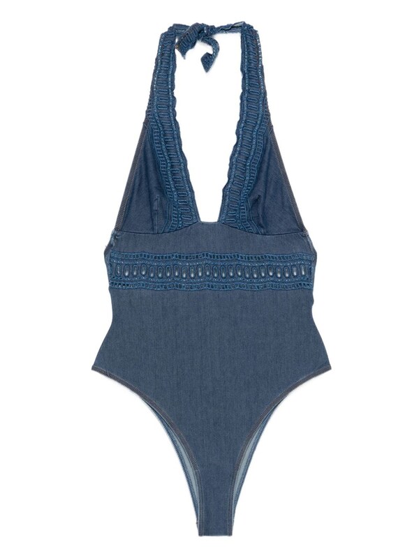  Ermanno Scervino Ermanno Scervino Lace Detail Swimsuit 