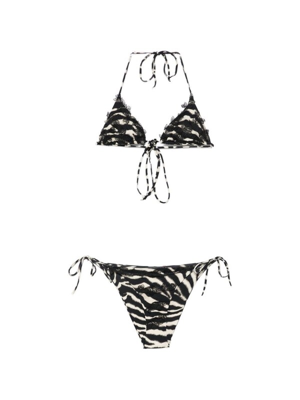  Ermanno Scervino Ermanno Scervino Printed Triangle Bikini Set 